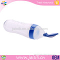 China Manufacturer Squeeze Silicone Baby Feeding Bottle With Spoon